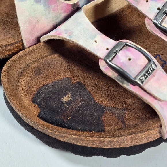 Birkenstock Papillio Florida Sandals Womens Size 37 Pixel‎ Rose Summer Slides - Picture 5 of 13